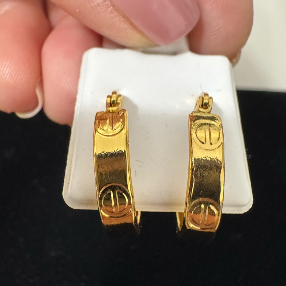 Beautiful hoop fashion jewelry earrings